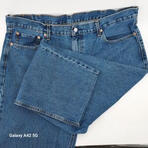 Levi Strauss & Co 550 Jeans Mens 42x30 Relaxed Fit Blue Denim Cotton
